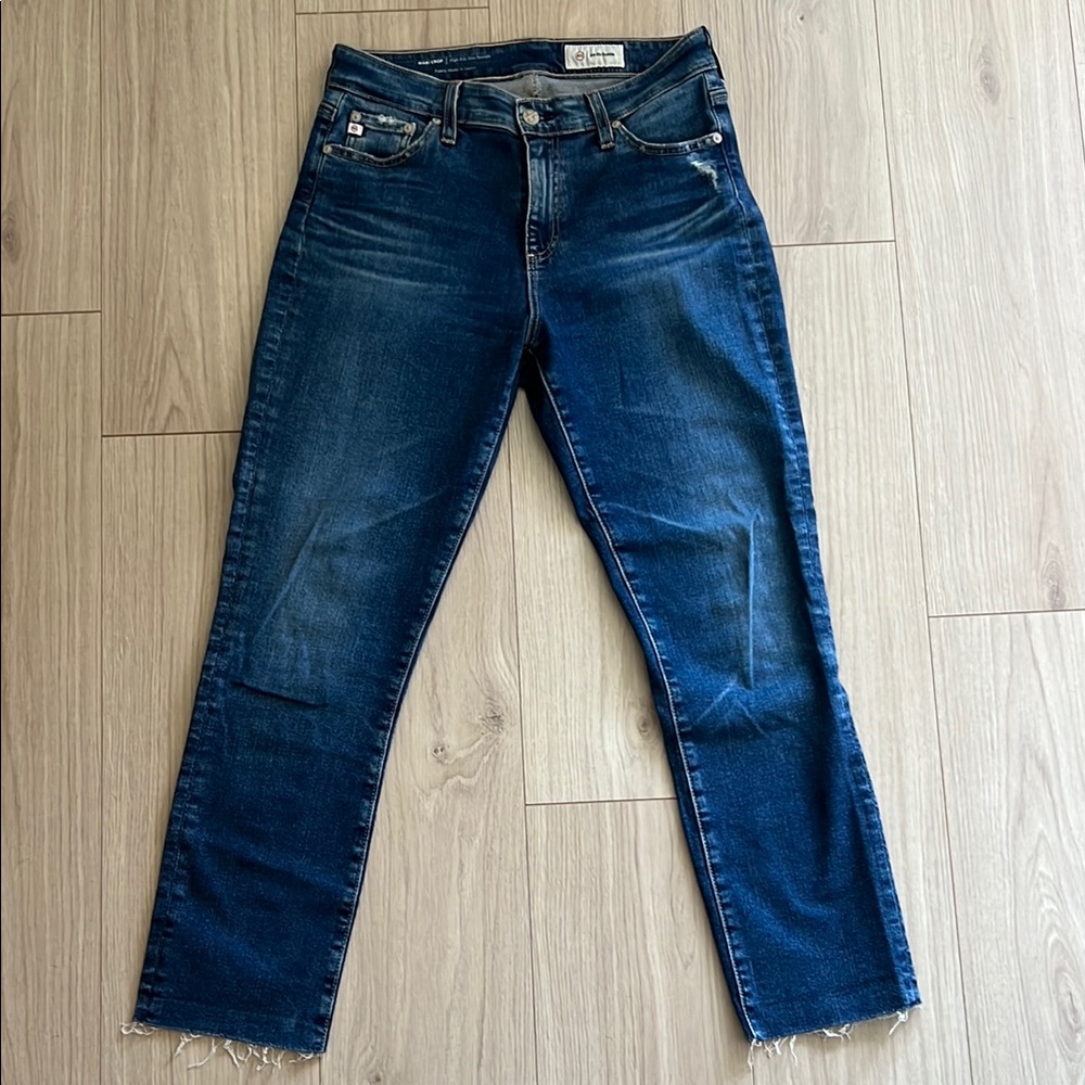 Ag Adriano - AG Mari Crop High Rise Slim Straight Jeans